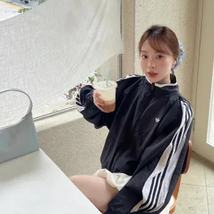 Designer Super Clone Adidas Long-Sleeved Jacket Ash