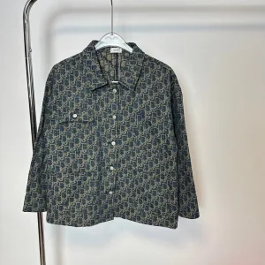 AAA Super Clone Dior Jacket Red Jacquard Denim