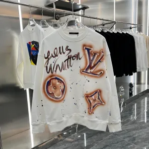 AAA Louis Vuitton Sweatshirt Ash Silk