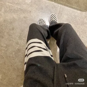 High Quality AAA Thom Browne Trousers Brown Wool