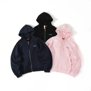 Designer Reps Supreme Hoodie Red Cotton Fleece Brushed Fabric Embroidery