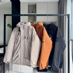 Reps Super Clone Jordan Outerwear Black Cotton Thick Outdoor Workwear Winter