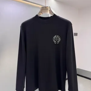 Designer Luxury Chrome Hearts Cotton Base Layer Shirt For Fall