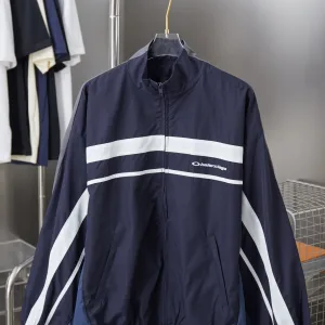Super Clone Reps Balenciaga Jacket Red Polyester Mesh Screen Printing