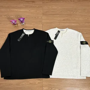Reps Stone Island Hoodie Ash Cotton Pure Fleece Exquisite Workmanship Street Style