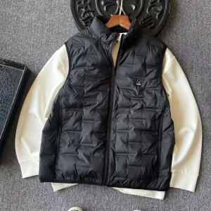 Super Clone Designer Lululemon Vest Black Duck Down Fleece Soft Youthful Energy Metal Logo