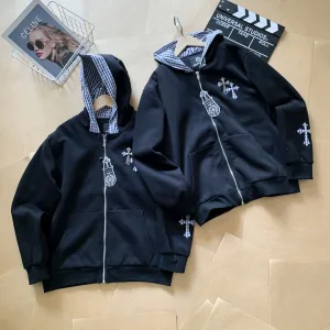 AAA Chrome Hearts Coat Red Cotton Pure