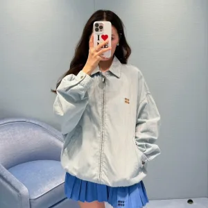Reps Miu Coat Red Cotton Twill Patch