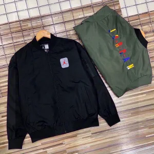 High Quality Luxury Jordan Jacket Red Spring Autumn Embroidery