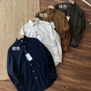 Reps Luxury Hazzys Long-Sleeved Shirt Red Corduroy Autumn