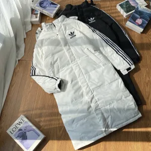 Luxury Adidas Outerwear Ash Cotton Duck Down Easy To Match Winter