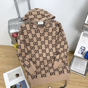 AAA Gucci Coat Red Jacquard Autumn Winter