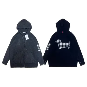 Designer Super Clone Armani Outerwear Red Wool Blend Flannel Patch