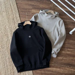 Designer Lululemon Trench Coat Black Cotton