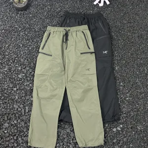 AAA High Quality Archaeopteryx Straight-Leg Pants Red Woven Fabric Plain Weave Exquisite Workmanship Outdoor Workwear Spring Slim Fit
