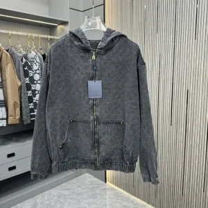 Designer Louis Vuitton Denim Coat For Fall