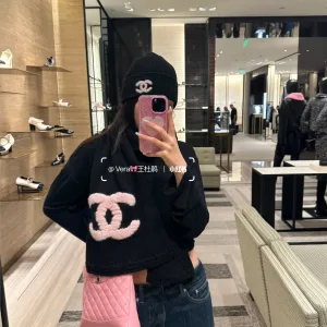 Super Clone Chanel Scarf Red Eva Cashmere Autumn Winter And