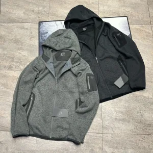 Luxury Archaeopteryx Coat Red Wool Cashmere Adhesive Fleece Lace Outdoor Functionality Autumn Winter And Patch