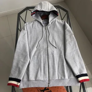 Super Clone Luxury Moncler Coat Blue Cotton Pure Embroidery Side Webbing