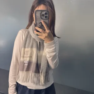 Designer Reps Burberry Scarf Red Cashmere Down