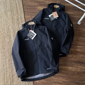 Reps AAA Mammut Waterproof Jacket Red Gore-Tex Down Nylon Fleece Fabric Outdoor Functionality Rock Climbing Zippered Pocket