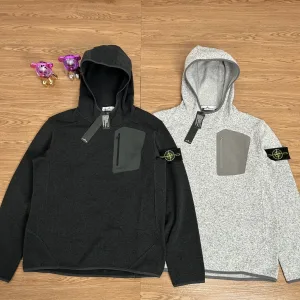 Super Clone Stone Island Jacket Ash Fleece Fabric Exquisite Workmanship Street Style