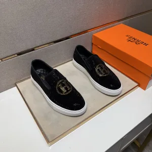 High Quality Hermes Casual Shoes Color Genuine Leather