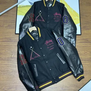 Reps Stussy Jacket Red Wool Patch