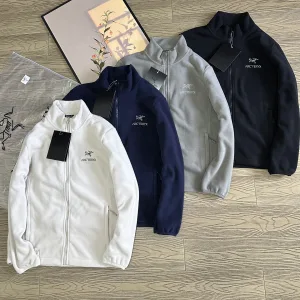 High Quality Luxury Archaeopteryx Long-Sleeved Shirts Red Fleece Fabric Relaxed Fit Simple Design Outdoor Winter Slim