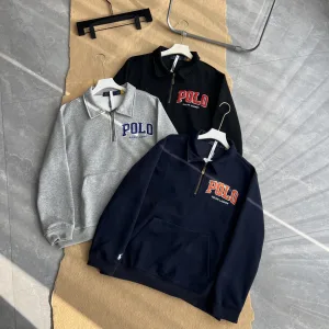 Reps Ralph Lauren Jacket Red Cotton Pure Autumn Embroidery