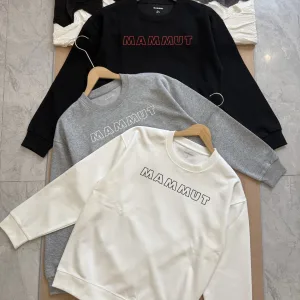 Luxury Mammut Sweatshirt Ash Cotton Soft And Gentle Spring Autumn Winter