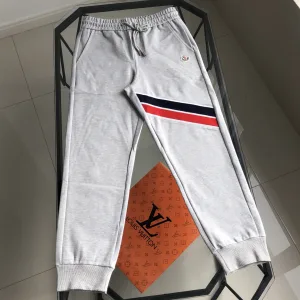 Designer Reps Moncler Sweatpants Blue Cotton Pure Embroidery
