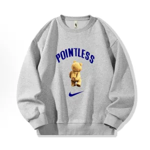 Reps Luxury Nike Hoodies Black Cotton Xinjiang Ribbed Fabric