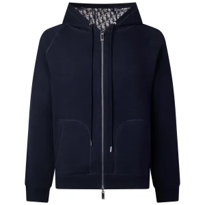Reps Super Clone Dior Coat Blue Cashmere Jacquard