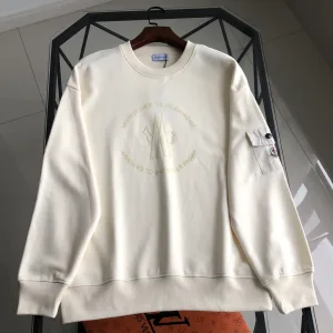 Luxury Super Clone Moncler Sweatshirt Green Cotton Autumn Winter