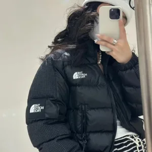 Super Clone High Quality The North Face Down Jacket Red Duck Winter Embroidery