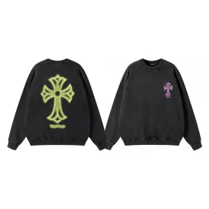 Luxury Chrome Hearts Hoodies Ash Eva Cotton Pure Understated Luxury Exquisite Tailoring Style Foam Printing