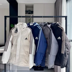High Quality Super Clone Adidas Cotton-Padded Coat Red Cotton Strict Quality Control Winter