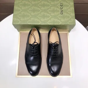 1:1 High Quality Gucci Cowhide Leather Shoes