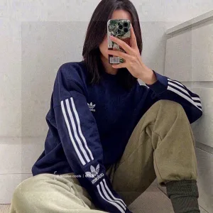 High Quality Adidas Long-Sleeved Red Cotton