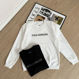 Super Clone High Quality Salomon Hoodie Ash Cotton Soft And Gentle Spring Autumn Winter Crisp Silhouette