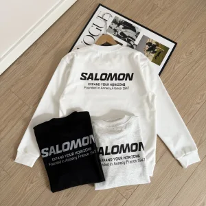 High Quality Super Clone Salomon Hoodie Ash Cotton Soft And Gentle Spring Autumn Winter Crisp Silhouette