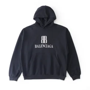 Super Clone AAA Balenciaga Hoodie Ash Cotton Combed
