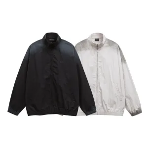 Luxury Balenciaga Coat Ash Cotton Silk Nylon