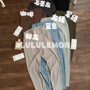 High Quality Reps Lululemon Leggings Red Spandex Everyday Versatile