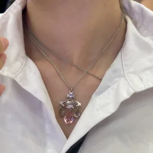 Luxury High Quality Vivienne Westwood Necklace Purple Lace