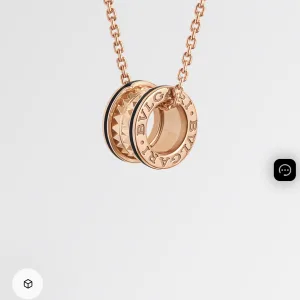 Super Clone High Quality Bulgari Necklace Rose Gold Lace Easy To Match