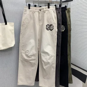 High Quality Balenciaga Casual Pants Red Autumn Early