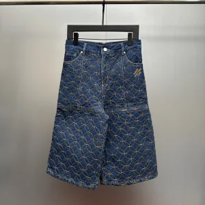 Designer Louis Vuitton Bronze Jeans