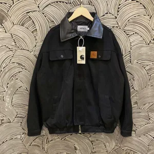 Super Clone Carhart Coat Black Suede